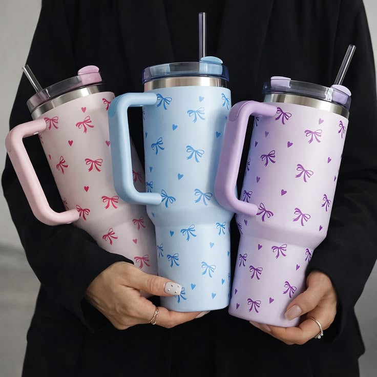 900ml Stainless Steel Travel Tumbler, Stanley Style Vacuum Insulated Mug with Handle & Straw Lid, Leakproof Coffee Cup for Hot & Cold Drinks, Car Cup Holder Friendly, Multi Color